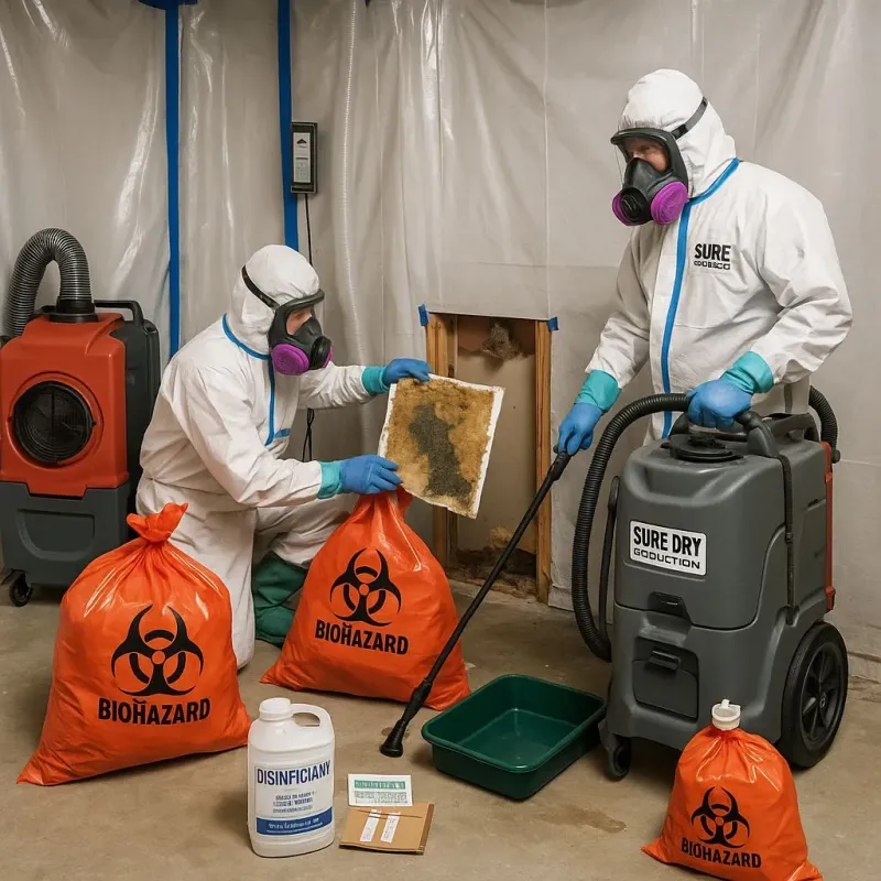 Contaminated Water Handling Protocols process in Clute, TX